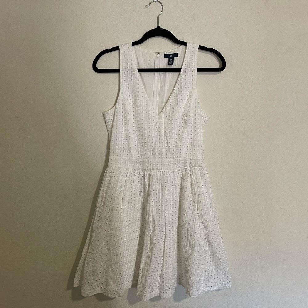 Gap White Eyelet dress, size 4